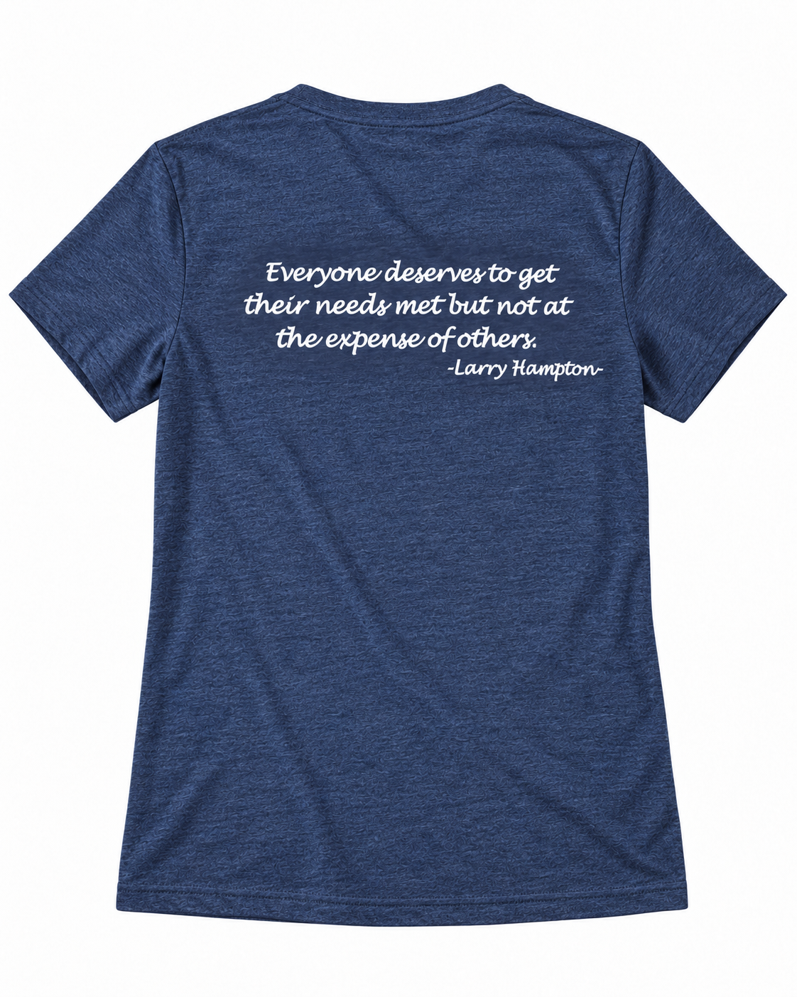 SAMA Facilitator V-Neck T-Shirt – Heather Blue - Image 2