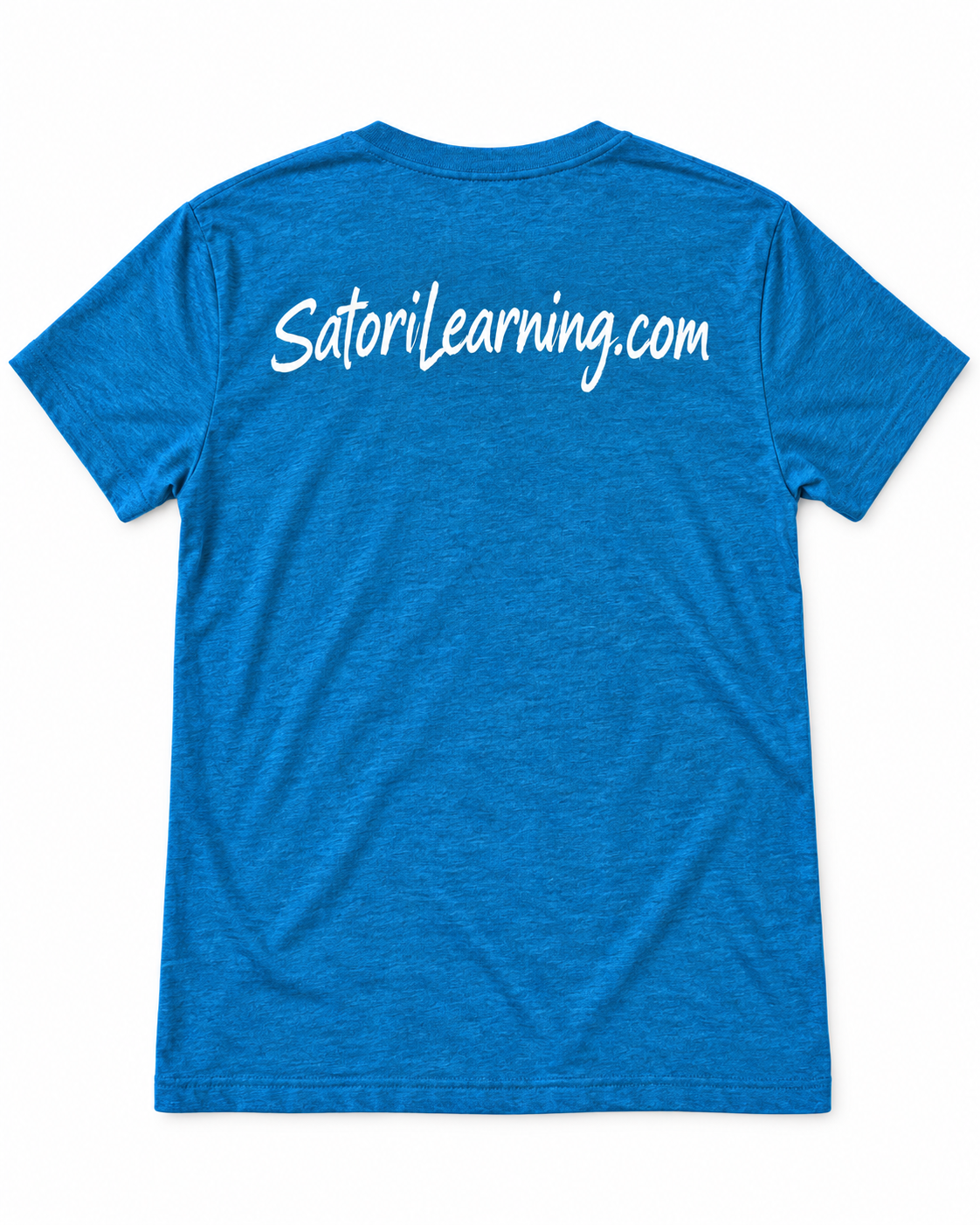SAMA "It's What We Do" V-Neck T-Shirt – Heather Blue - Image 4