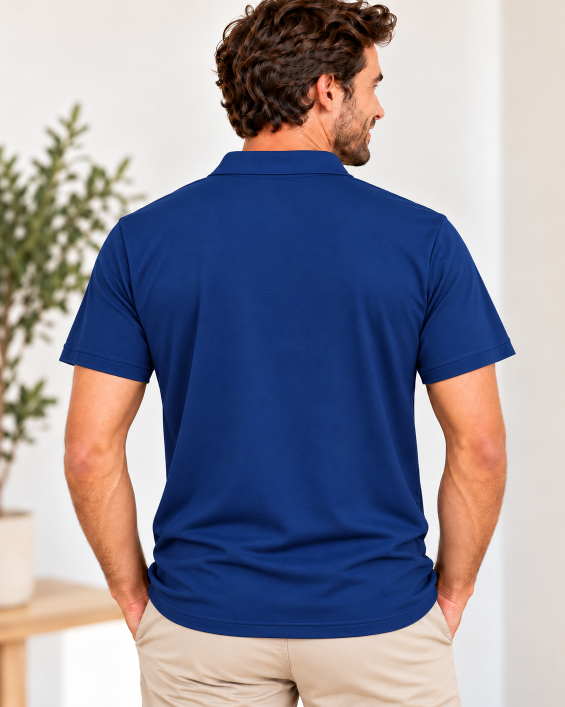 SAMA Facilitator Performance Polo Shirt – Navy Blue - Image 3