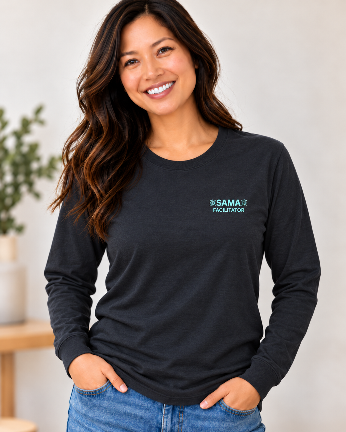 SAMA Facilitator CAR Long-Sleeve T-Shirt – Black - Image 2