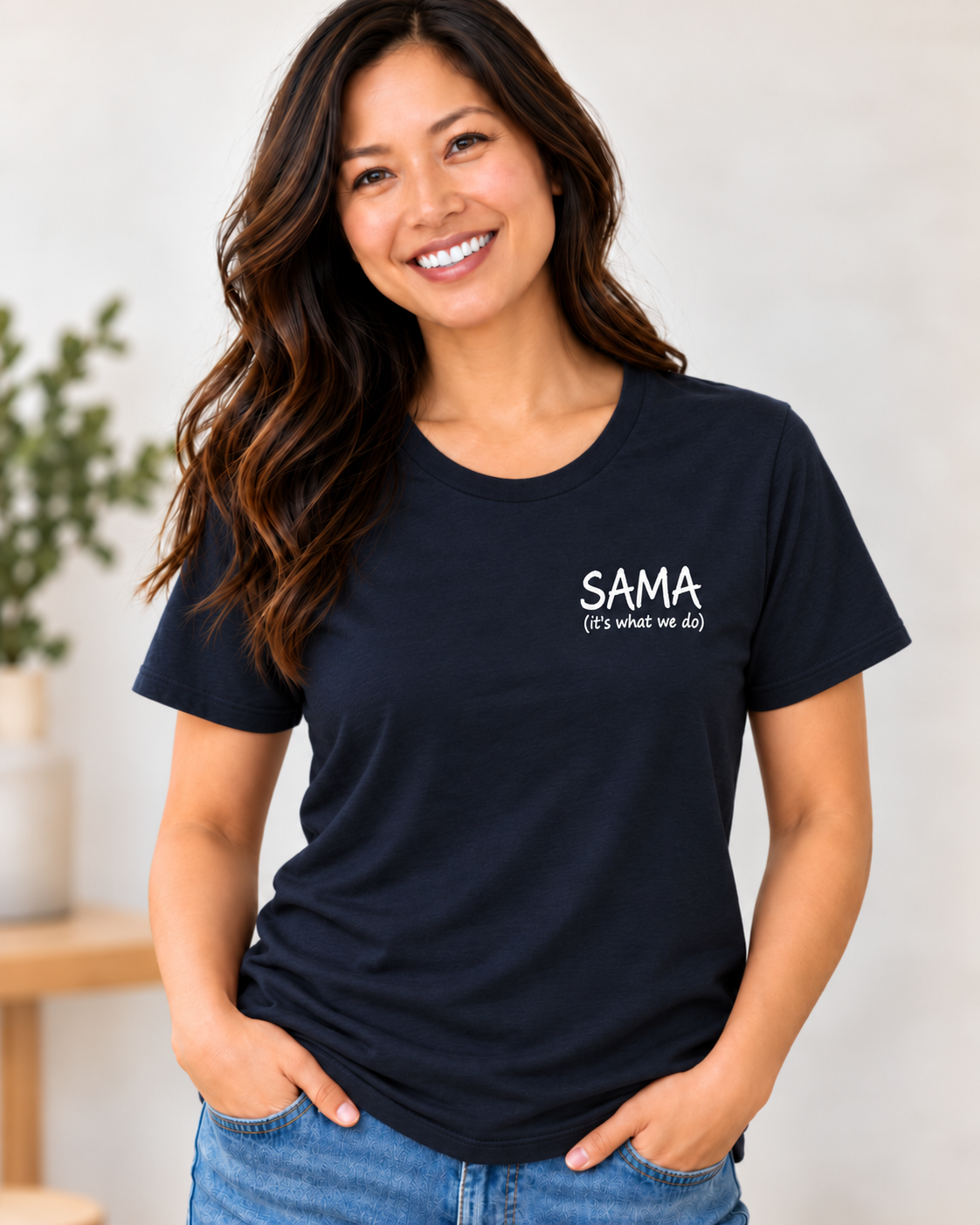 SAMA "It's What We Do" Crew Neck T-Shirt – Black - Image 4