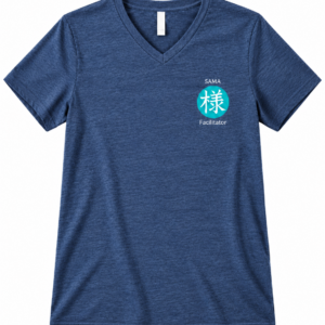 SAMA Facilitator V-Neck T-Shirt – Heather Blue