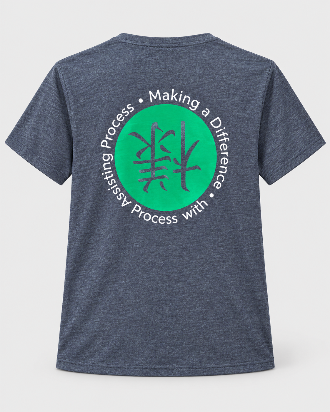SAMA Facilitator V-Neck T-Shirt – Heather Charcoal Gray - Image 4